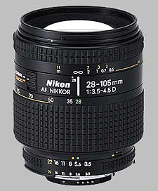 Nikon AF 28-105mm f/3.5-4.5D IF Nikkor Lens - Used Excelent