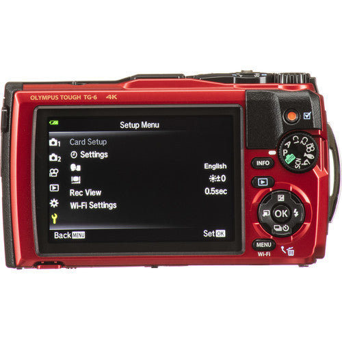 Olympus Tough TG-6 Digital Camera (Red)