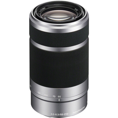 Sony E 55-210mm f/4.5-6.3 OSS Lens - Silver