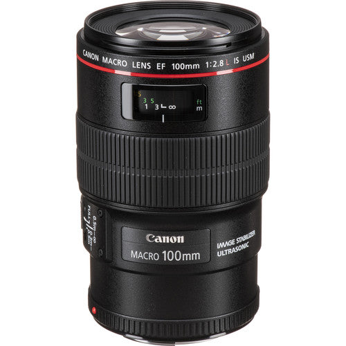 Canon EF 100mm f/2.8L Macro IS USM Lens - Open Box