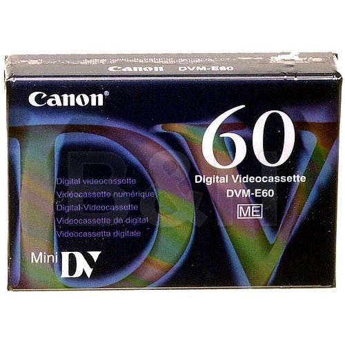 Canon DVM-E60 MiniDV 60 Minutes Digital Videocassette Tape