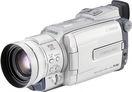 Canon Optura Xi Mini DV digital camcorder - Open