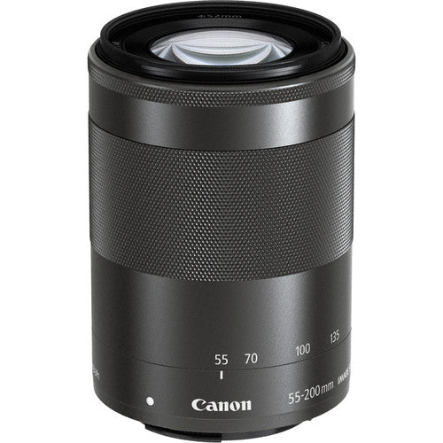 Canon EF-M 55-200mm f/4.5-6.3 IS STM Lens Black - New, Open Box