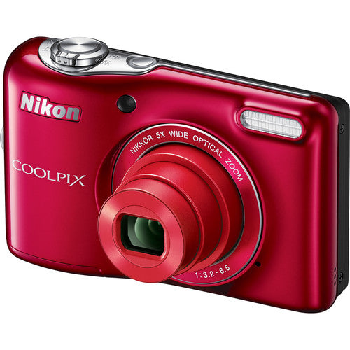 Nikon Coolpix L32 Digital Camera - Red