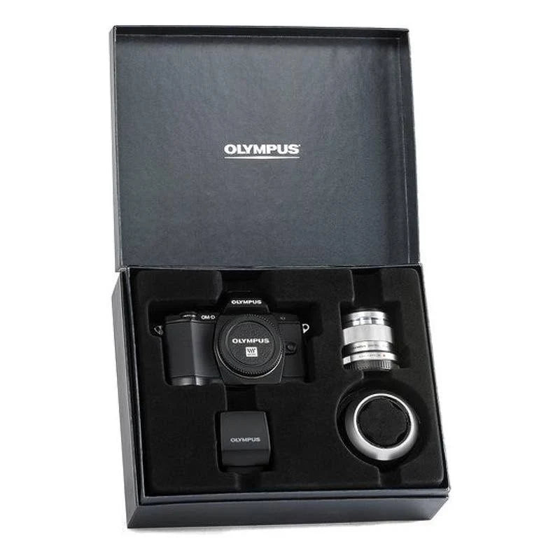 Olympus OM-D E-M5 Camera 45mm f/1.8 Lens Limited Special Edition Bundle Kit