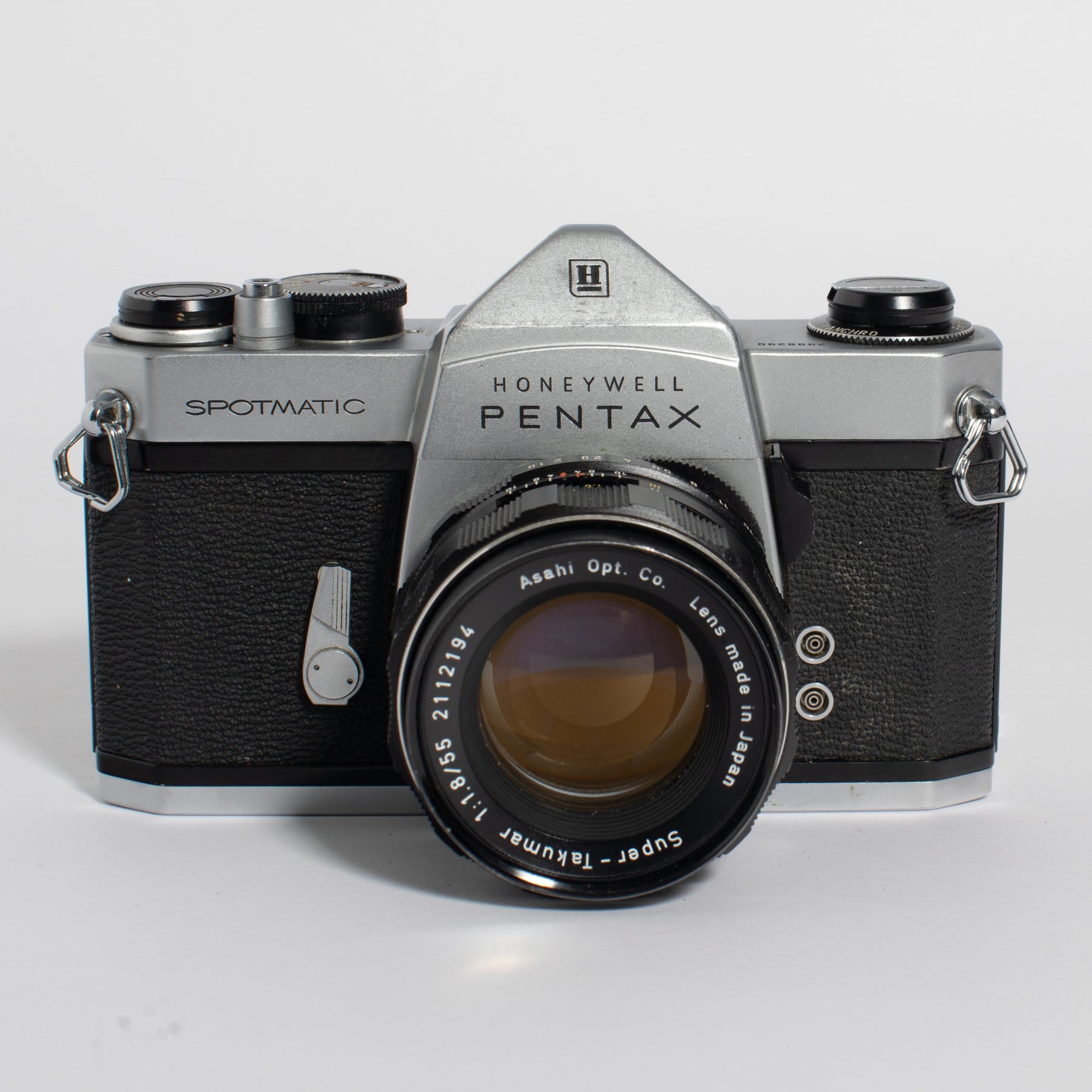 Pentax Honeywell Spotmatic SLR 35mm Camera with Super Tacmar 55mm f/1.8 Lens - Used