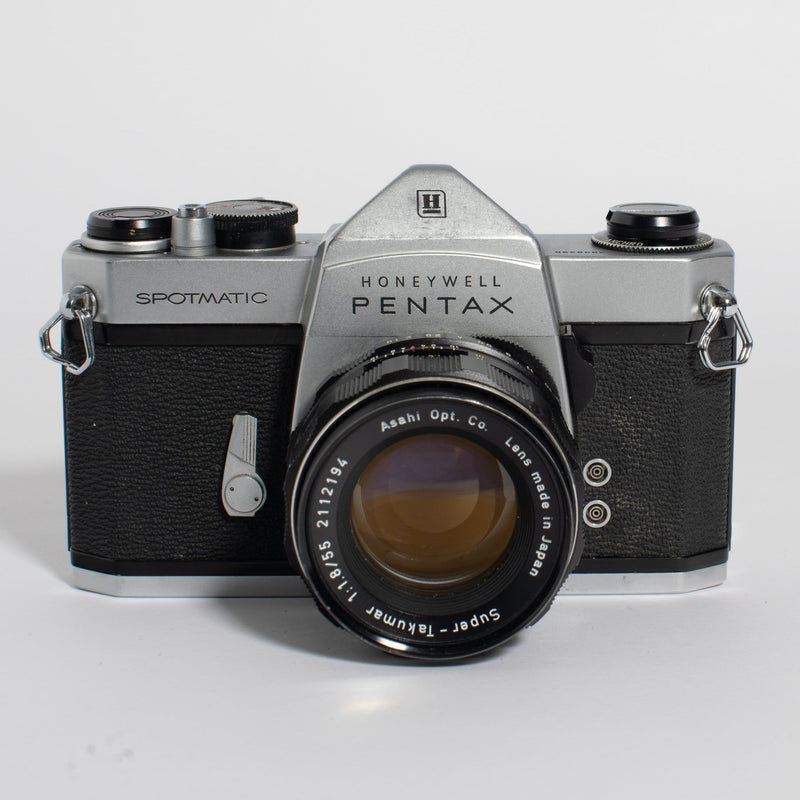 Pentax Honeywell Spotmatic SLR 35mm Camera with Super Tacmar 55mm f/1.8 Lens - Used